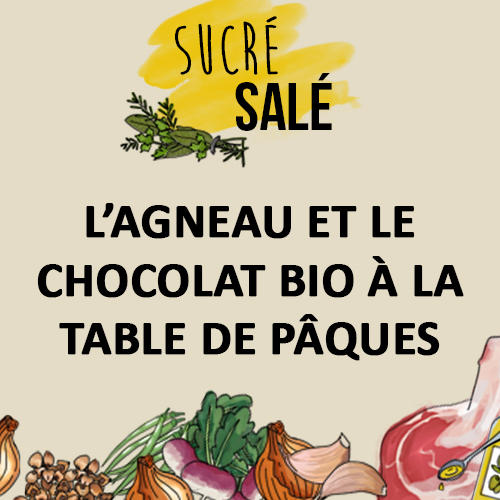 Sucré, salé : l’agneau et le chocolat bio à la table de Pâques Sucré, salé : l’agneau et le chocolat bio à la table de Pâques
