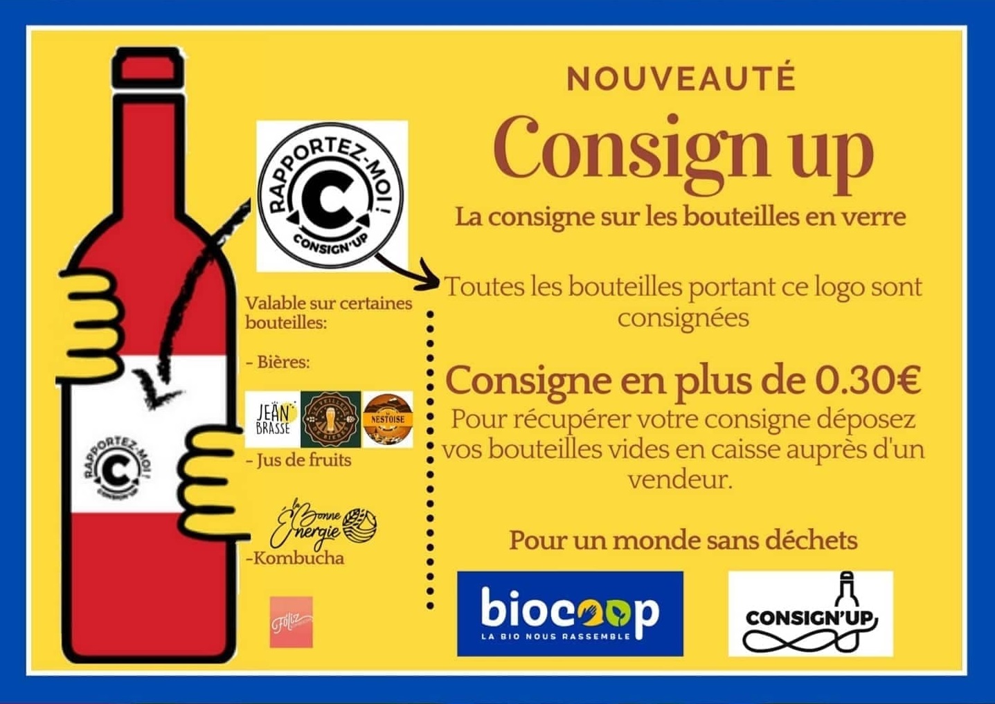 Arrivé de consigne up